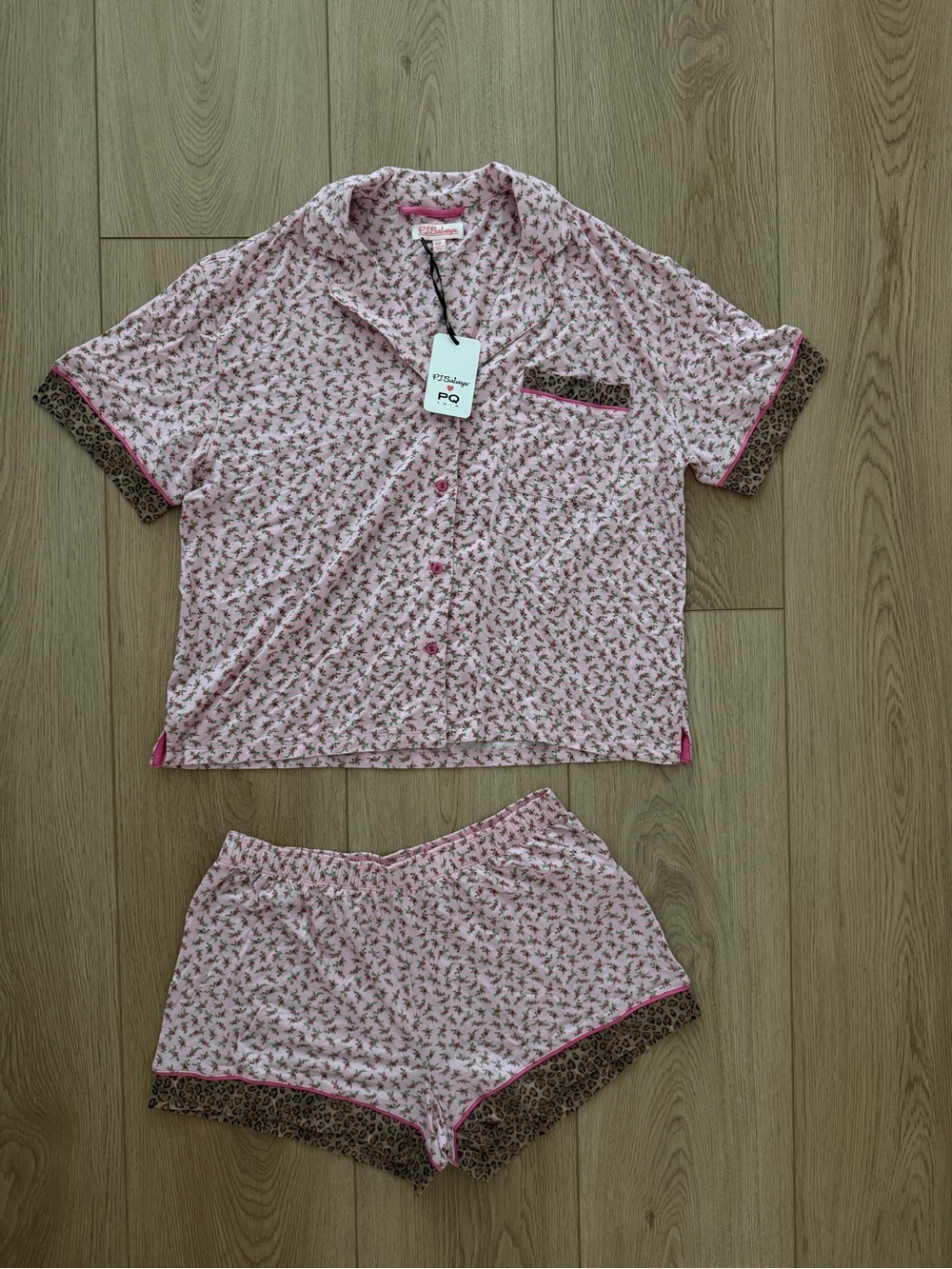 PJ Salvage Ditsy Floral Print Shorts Set - Picture 2 of 4